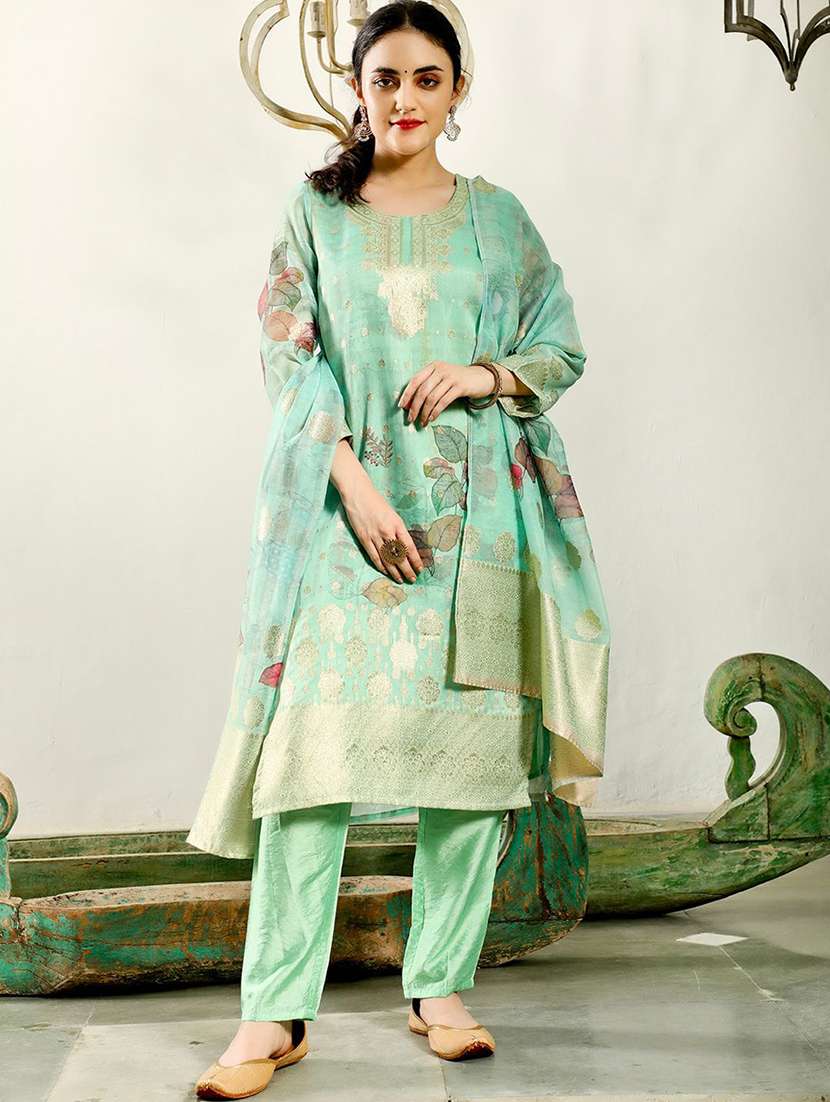 Women Printed Long Sleeves Kurta Pant Set With Dupatta - 22603609 -  Standard Image - 2
