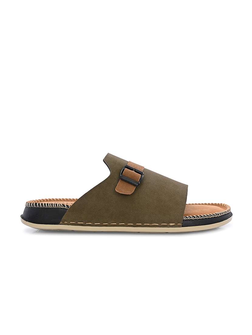 men solid slip on sandal - 22604000 -  Standard Image - 2