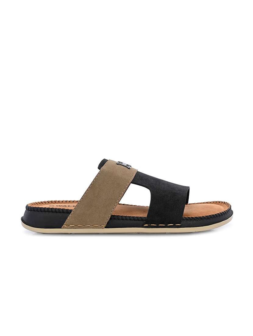 Men Colourblocked Slip On Sandal - 22604001 -  Standard Image - 2