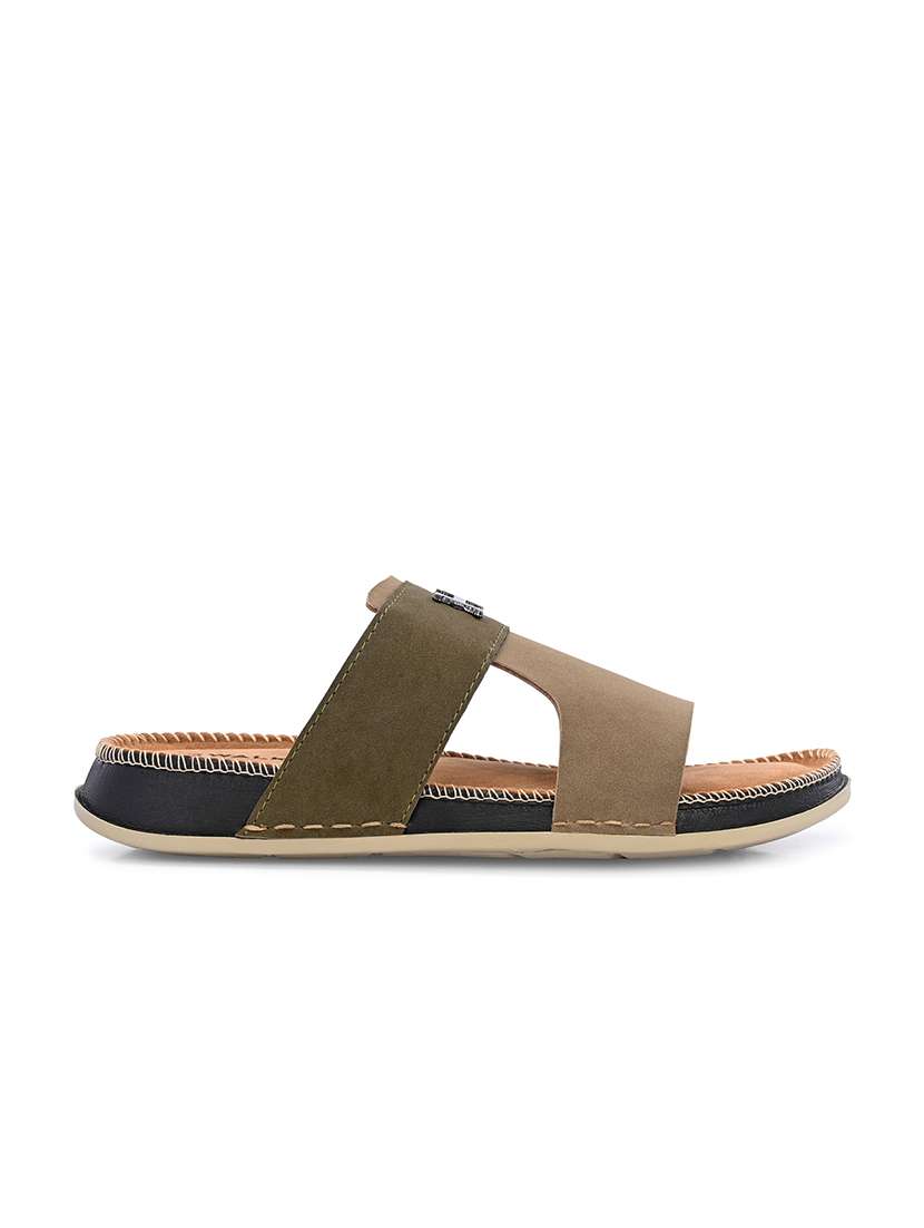 men colourblocked slip on sandal - 22604002 -  Standard Image - 2