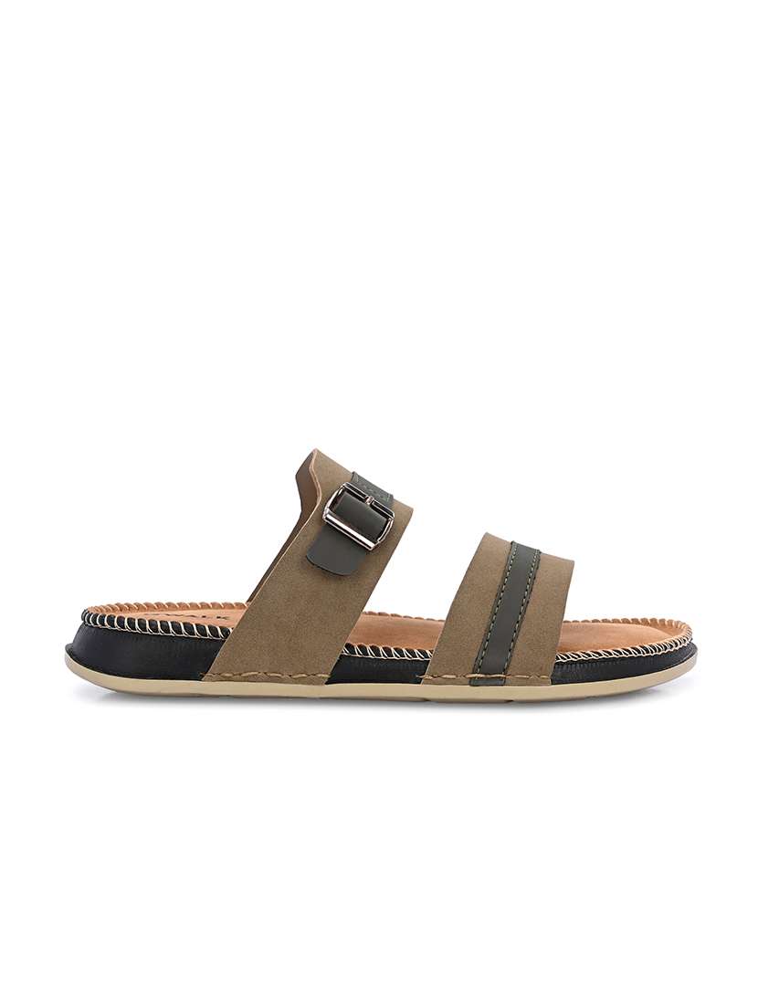 Men Colourblocked Slip On Sandal - 22604004 -  Standard Image - 2