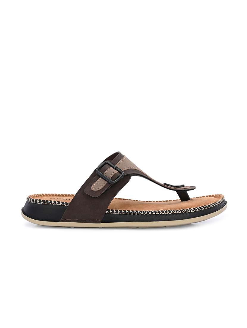 men colourblocked toe separator sandal - 22604006 -  Standard Image - 2
