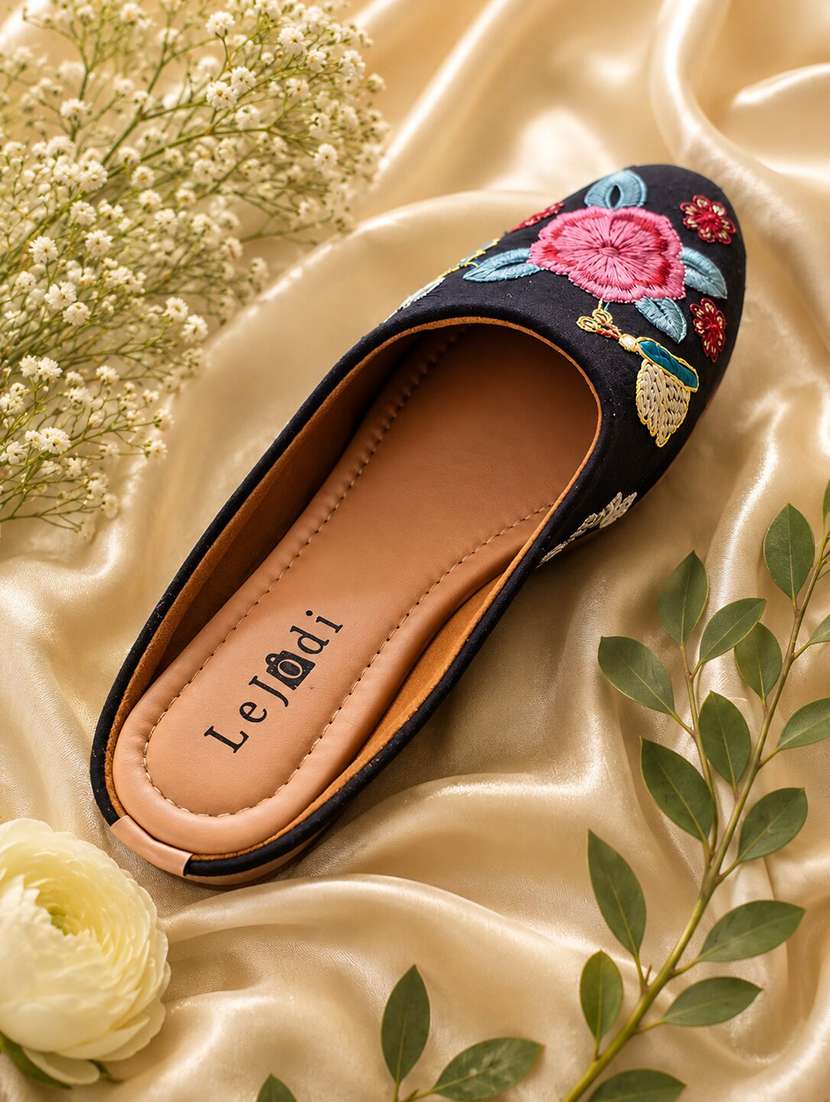 women embroidered slip on mules - 22604028 -  Standard Image - 2