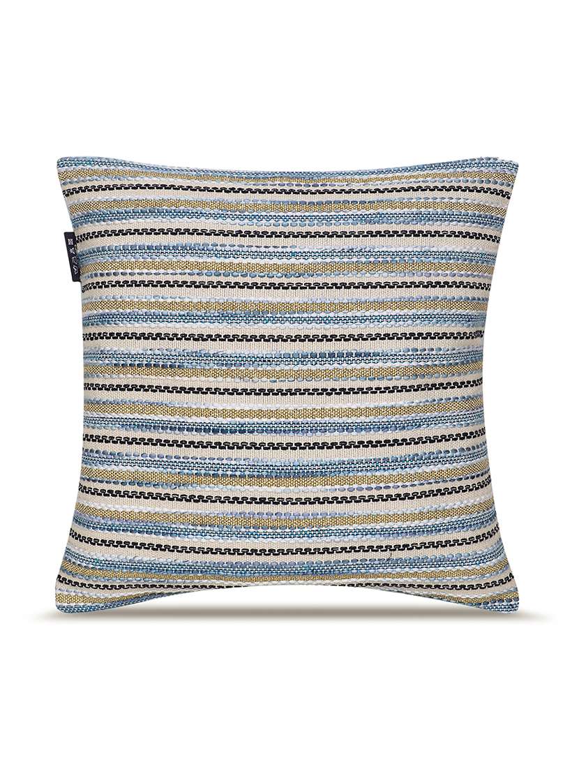 floral embroidered cotton cushion cover with zip closure - 22604101 -  Standard Image - 2