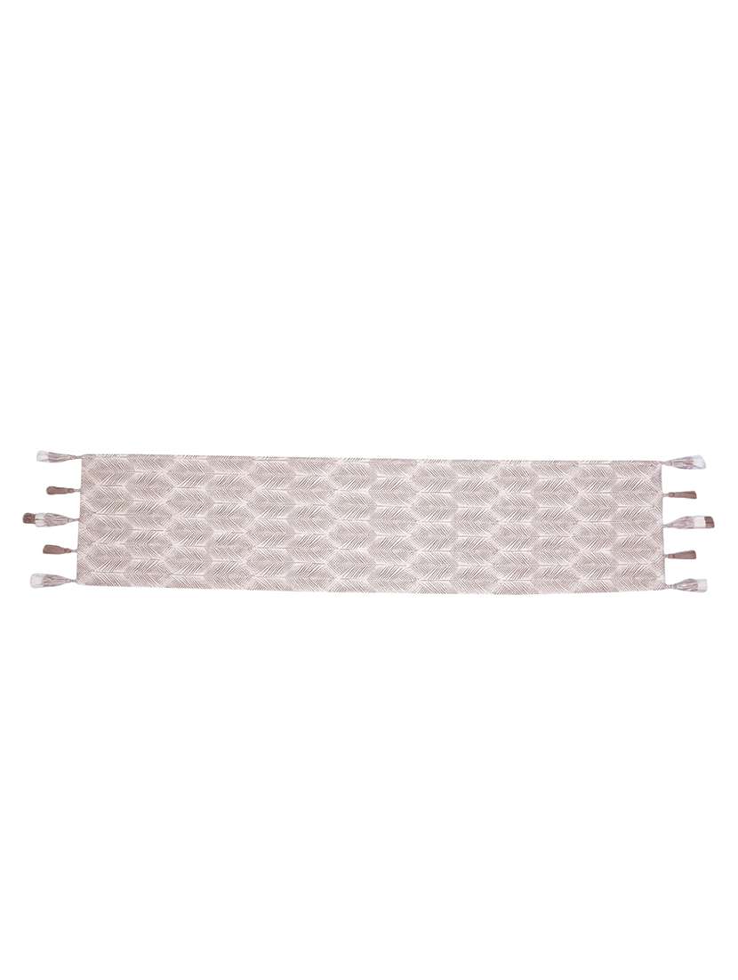 mezposh stave botanical cotton ivory table runner   (6 seater) - 22604117 -  Standard Image - 2