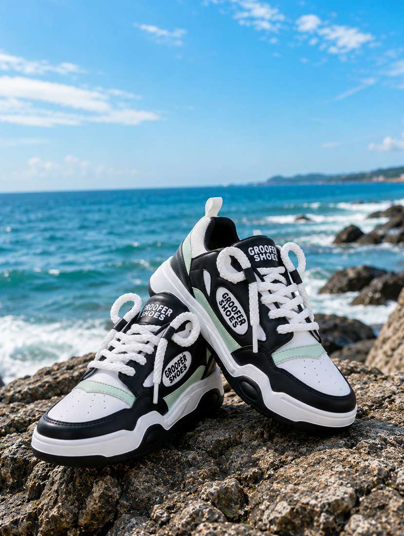 men colourblocked lace up sneaker - 22604300 -  Standard Image - 2