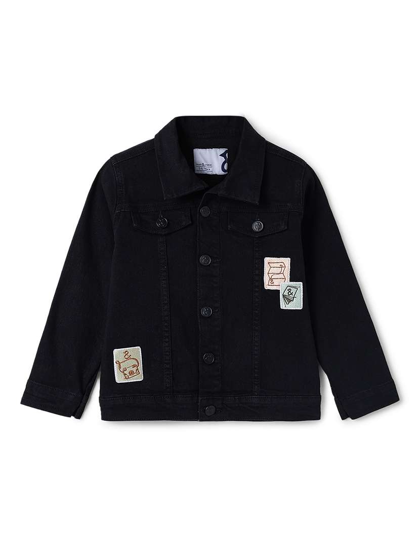 unisex solid with work long sleeves regular jacket - 22606432 -  Standard Image - 2