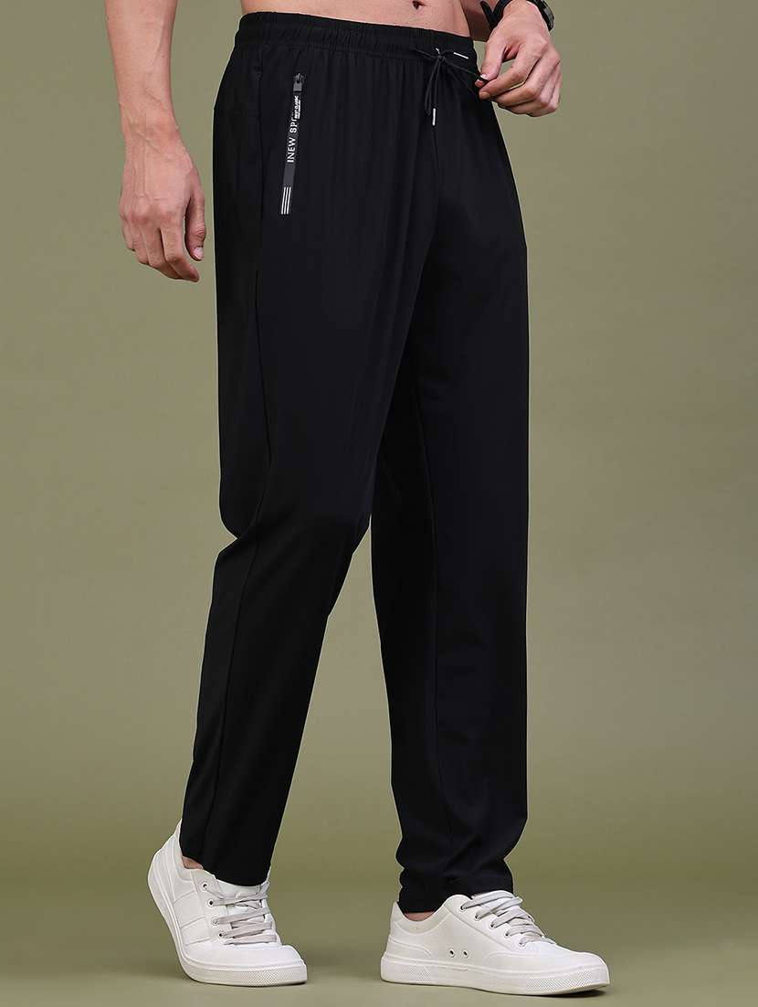 Men Solid Mid Rise Full Length Track Pant - 22606970 -  Standard Image - 2