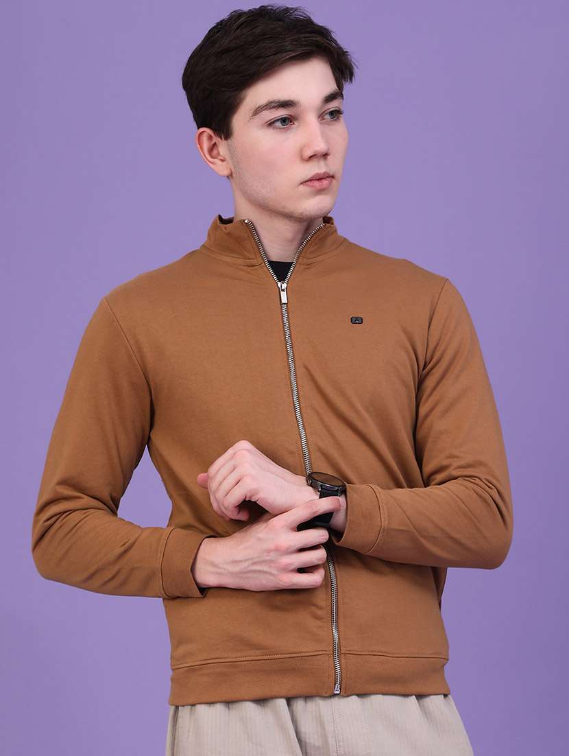 Men Solid Long Sleeves Casual Jacket - 22607302 -  Standard Image - 2