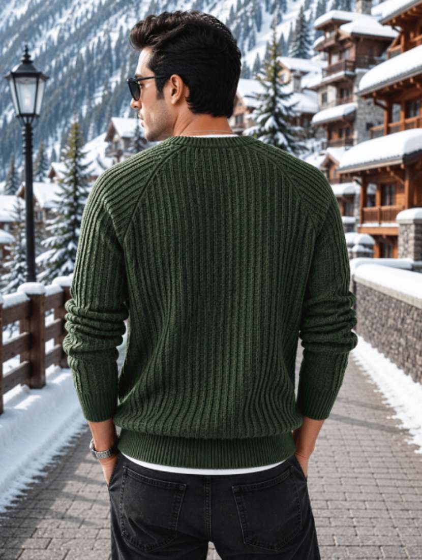 men self design raglan sleeve regular fit pullover - 22608193 -  Standard Image - 2