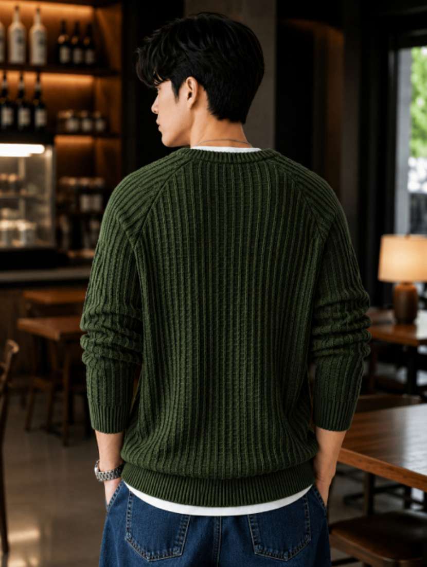 men self design raglan sleeve regular fit pullover - 22608198 -  Standard Image - 2