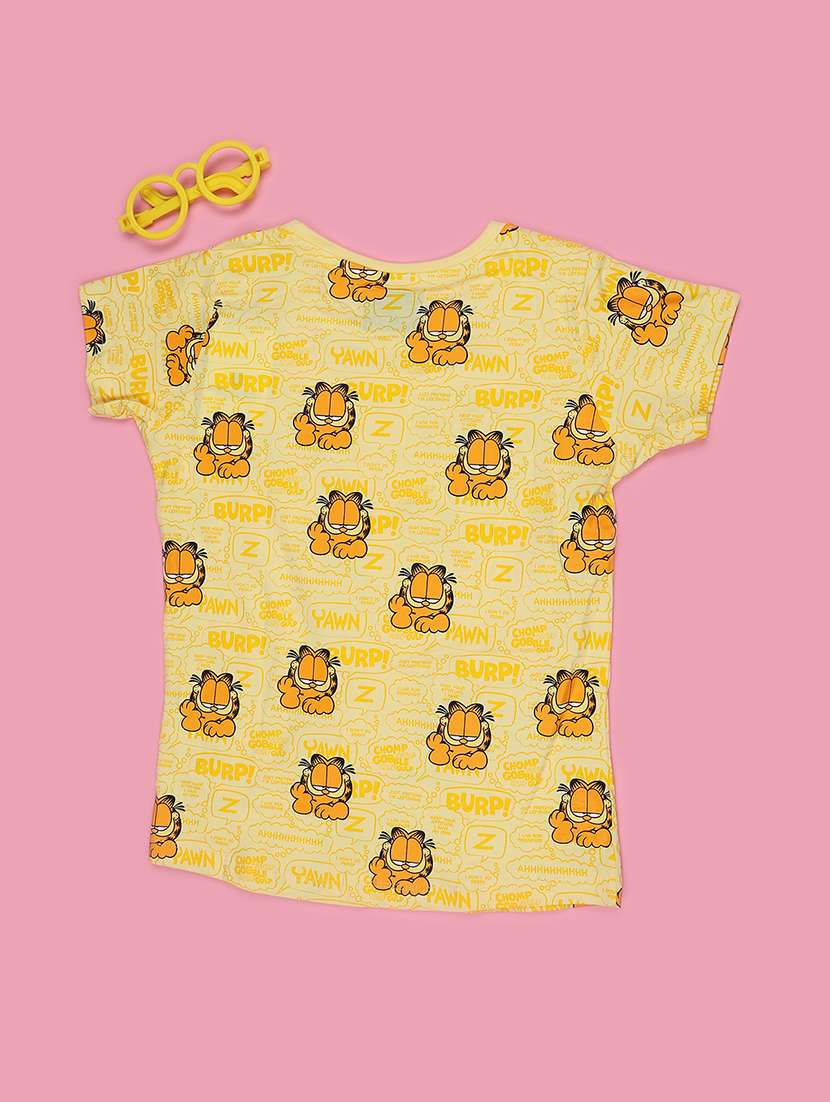 Girls Printed Short Sleeves Regular Fit T-shirt - 22608784 -  Standard Image - 2