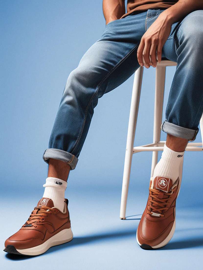 Me Textured Lace Up Casual Shoes - 22608873 -  Standard Image - 7