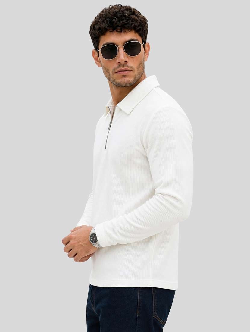 men self design long sleeves polo t-shirt - 22608995 -  Standard Image - 2