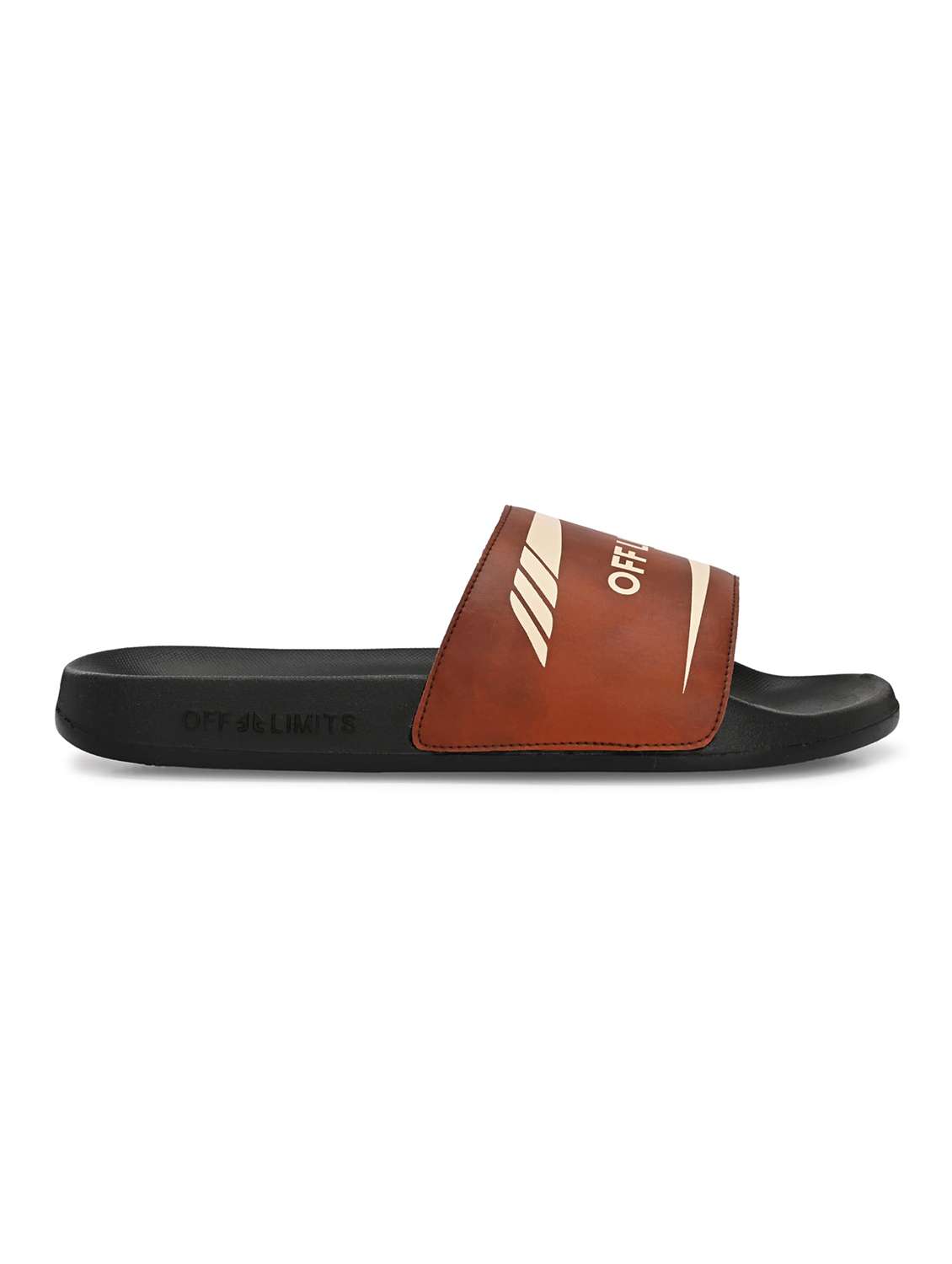 men printed slip on slider - 22609011 -  Standard Image - 2