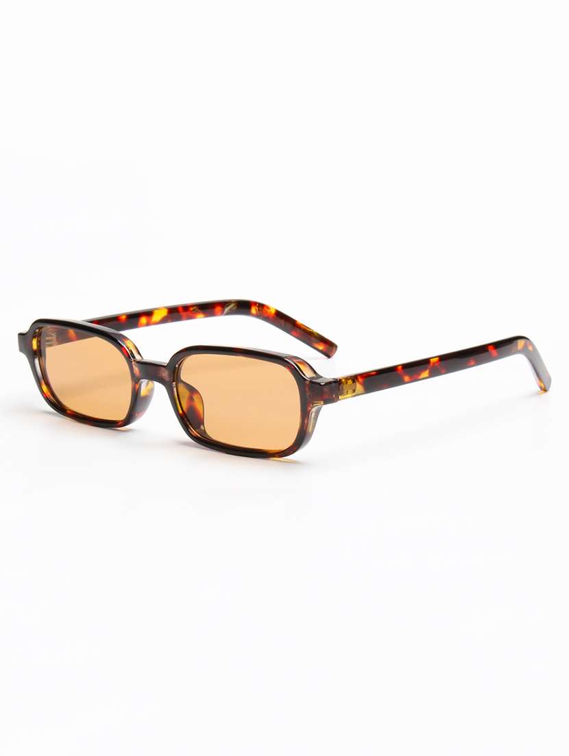 ted smith brown rectangle full rim eyeglasses - 22609265 -  Standard Image - 2