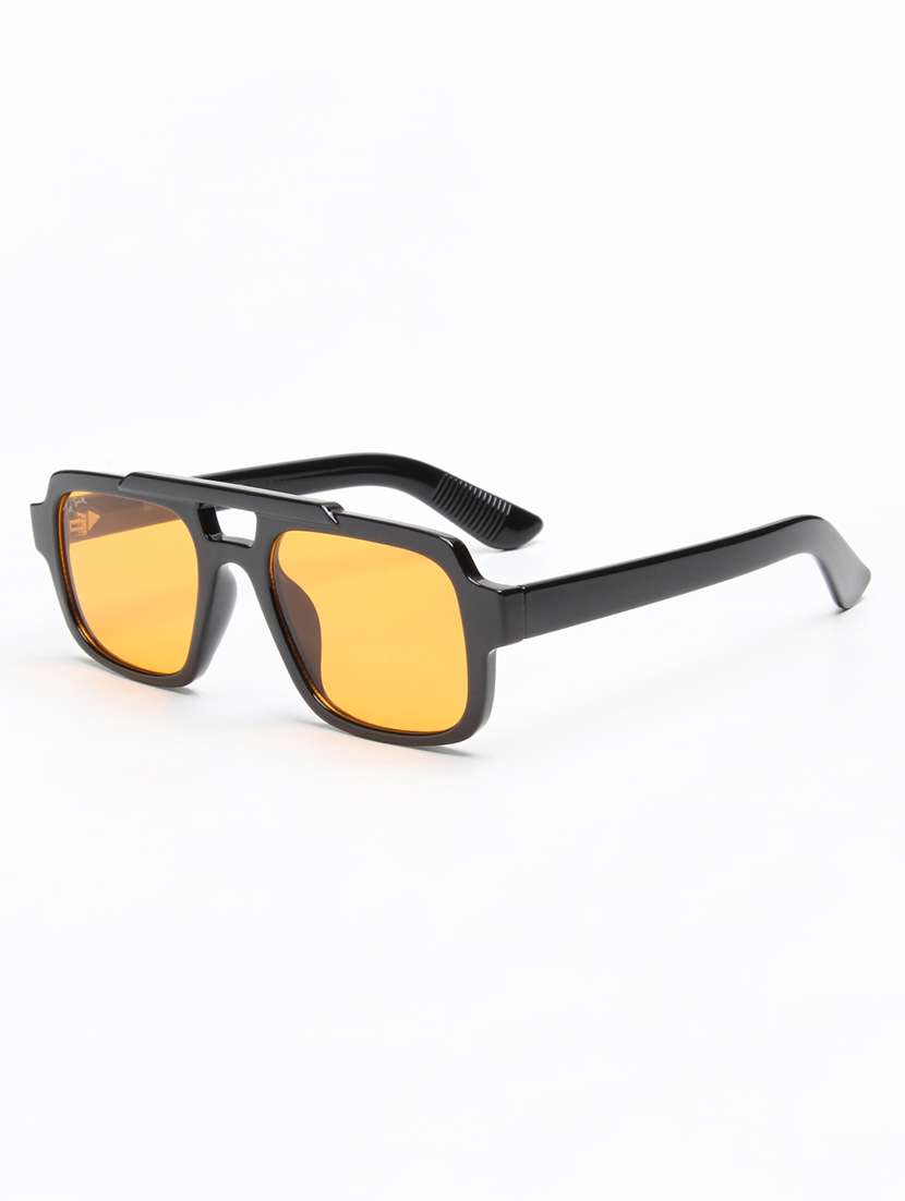ted smith black polycarbonate full rim aviator sunglasses - 22609270 -  Standard Image - 2