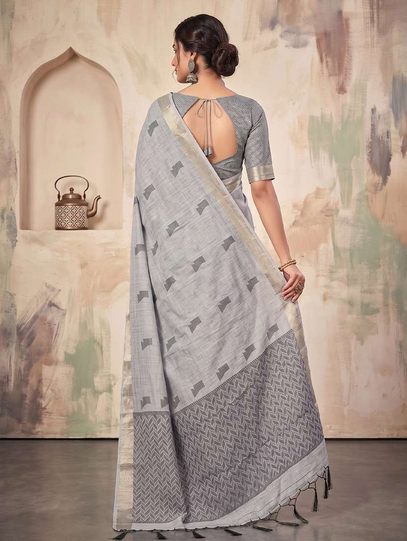 women self design handloom saree with blouse - 22610231 -  Standard Image - 2