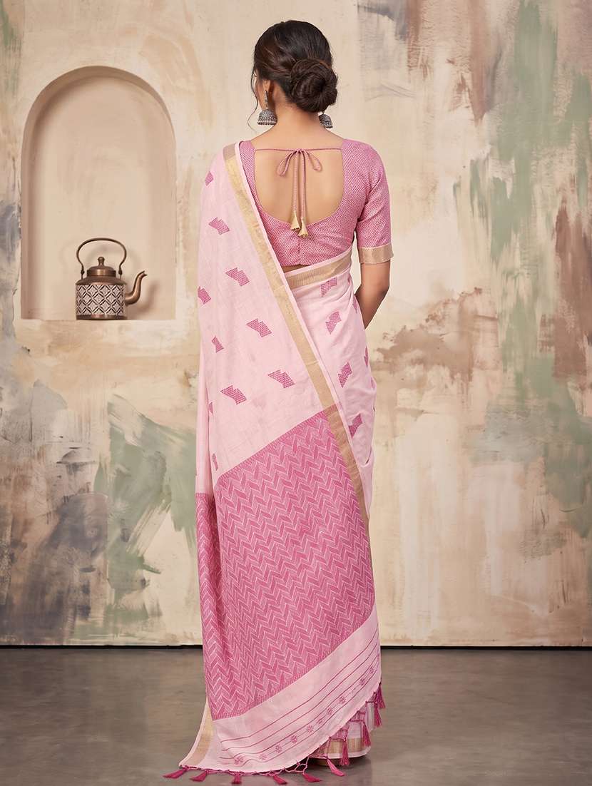 women self design handloom saree with blouse - 22610234 -  Standard Image - 2