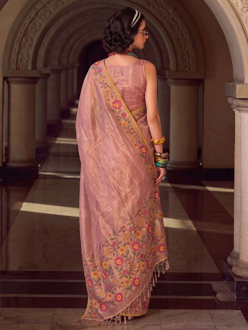 women self design handloom saree with blouse - 22610271 -  Standard Image - 2