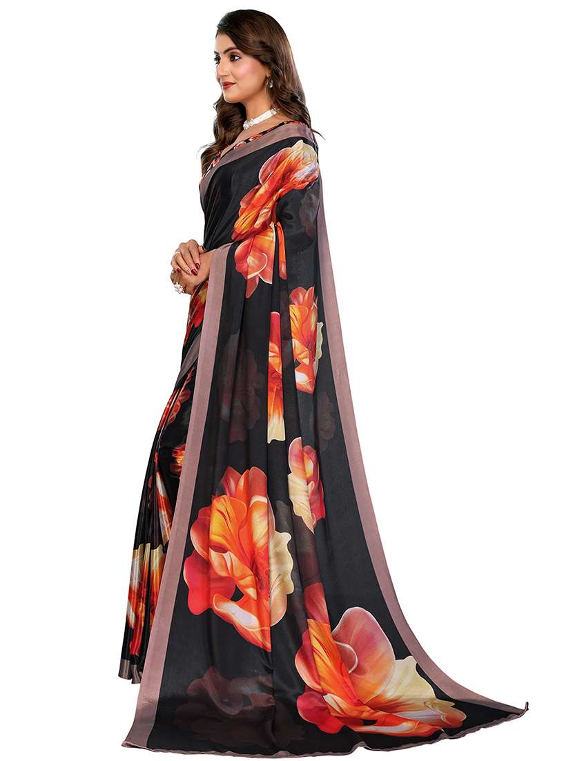 women pack of 2 printed combo saree with blouse - 22610395 -  Standard Image - 2