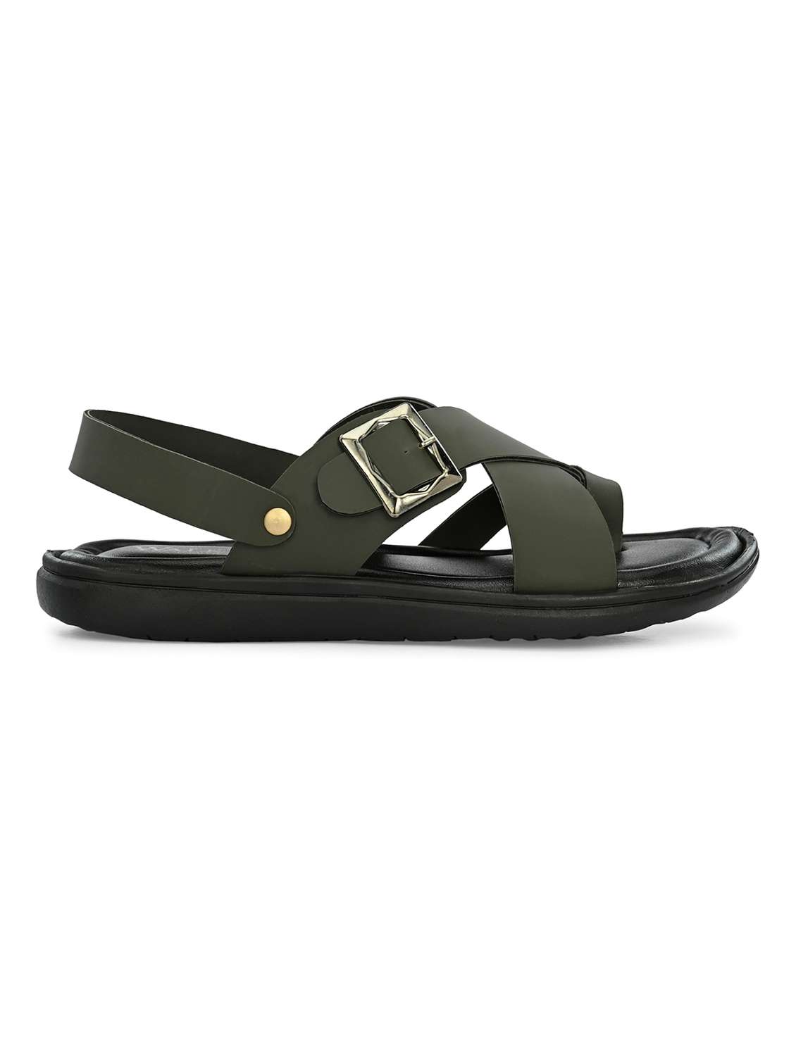 Men Solid One Toe Back Strap Sandal - 22610524 -  Standard Image - 2