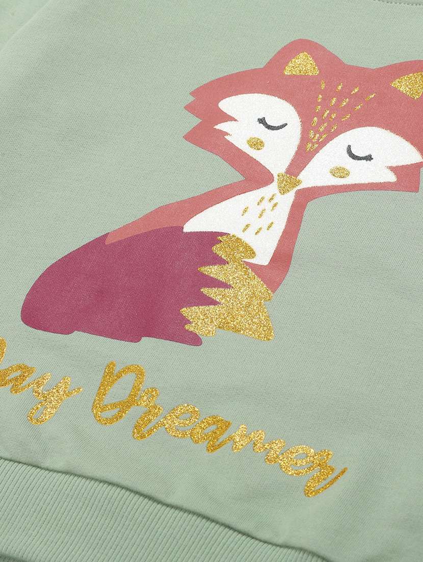 girls printed long sleeves regular fit sweatshirt - 22610552 -  Standard Image - 2