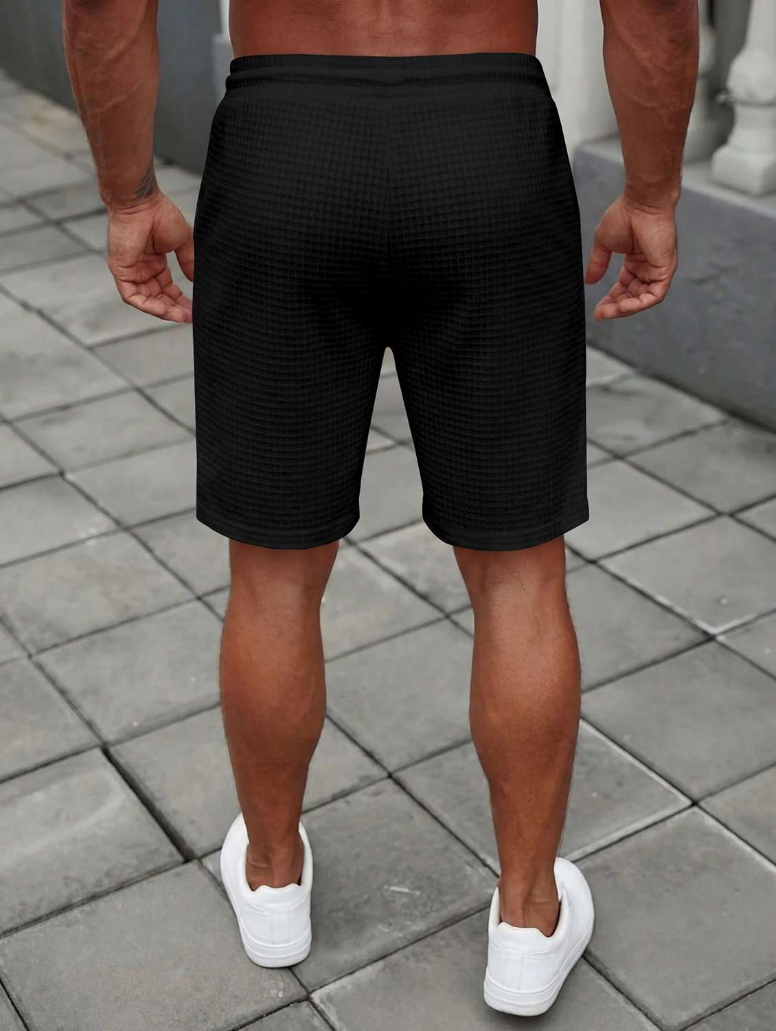 Men Self Design Mid Rise Regular Fit Shorts - 22610705 -  Standard Image - 2