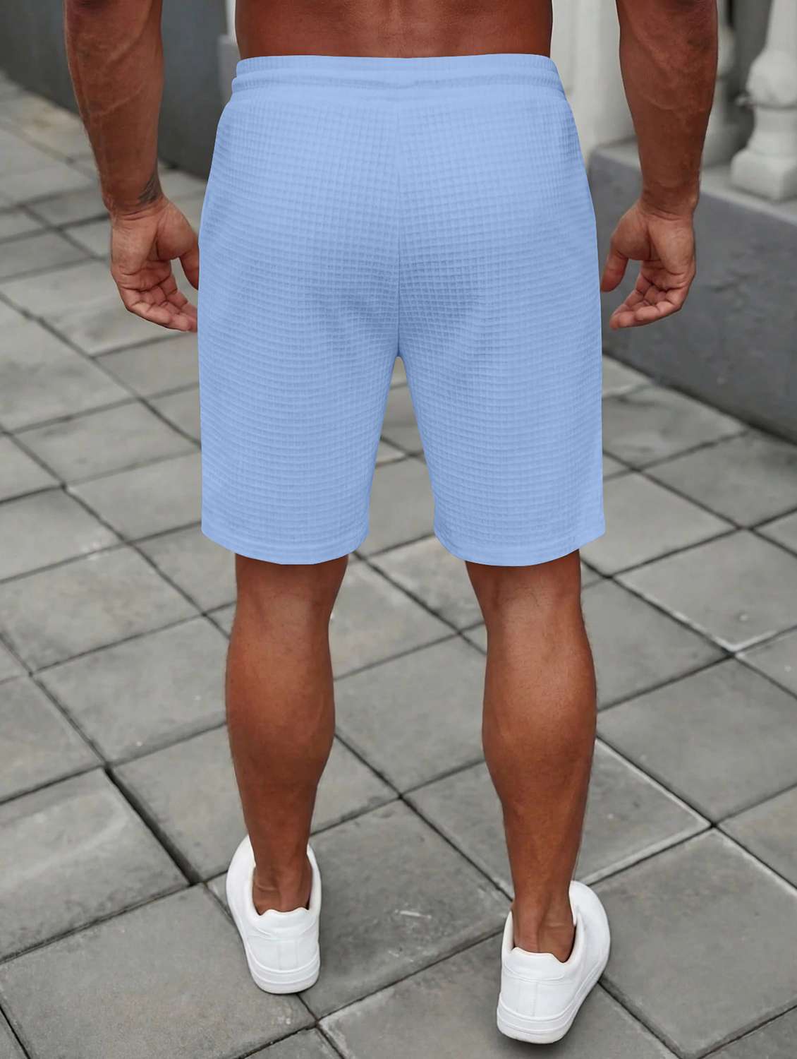 Men Self Design Mid Rise Regular Fit Shorts - 22610714 -  Standard Image - 2