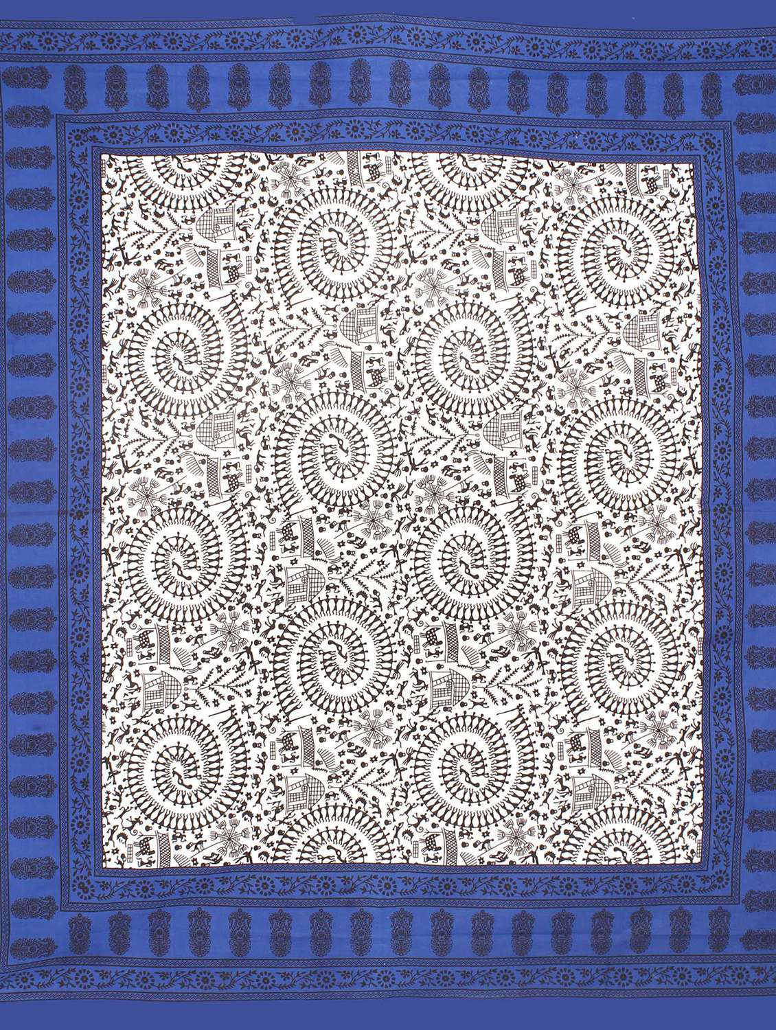 cotton printed double bedsheet set with 2 pillow covers - 22610834 -  Standard Image - 2
