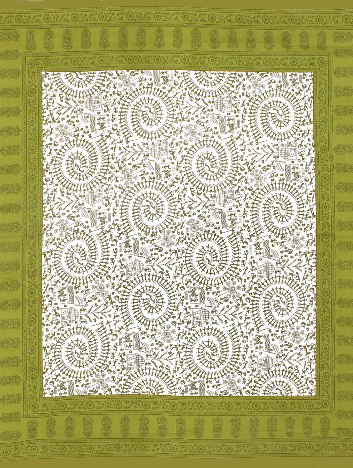 cotton printed double bedsheet set with 2 pillow covers - 22610835 -  Standard Image - 2