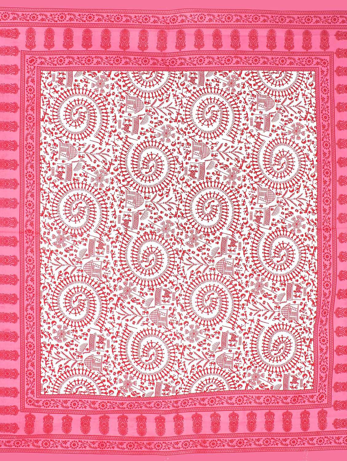 cotton printed double bedsheet set with 2 pillow covers - 22610837 -  Standard Image - 2