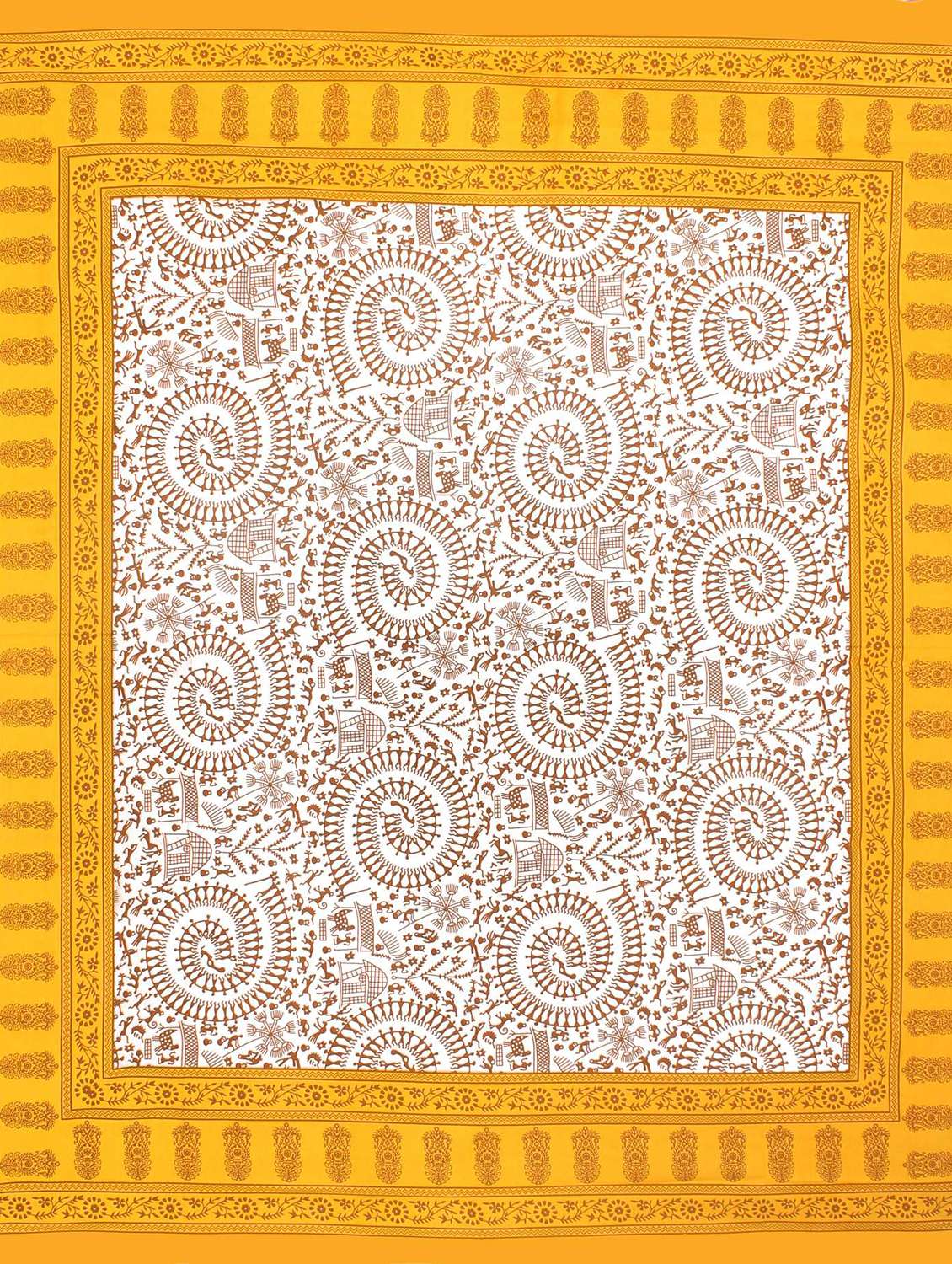 cotton printed double bedsheet set with 2 pillow covers - 22610838 -  Standard Image - 2