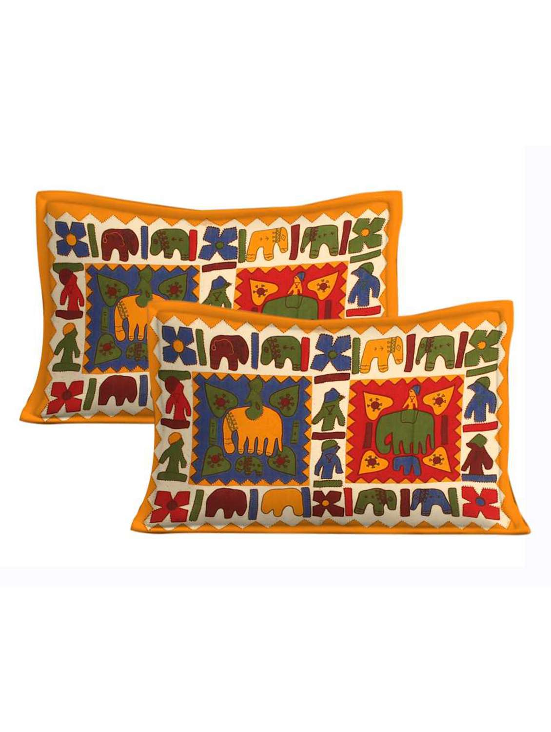 cotton printed double bedsheet set with 2 pillow covers - 22610839 -  Standard Image - 2