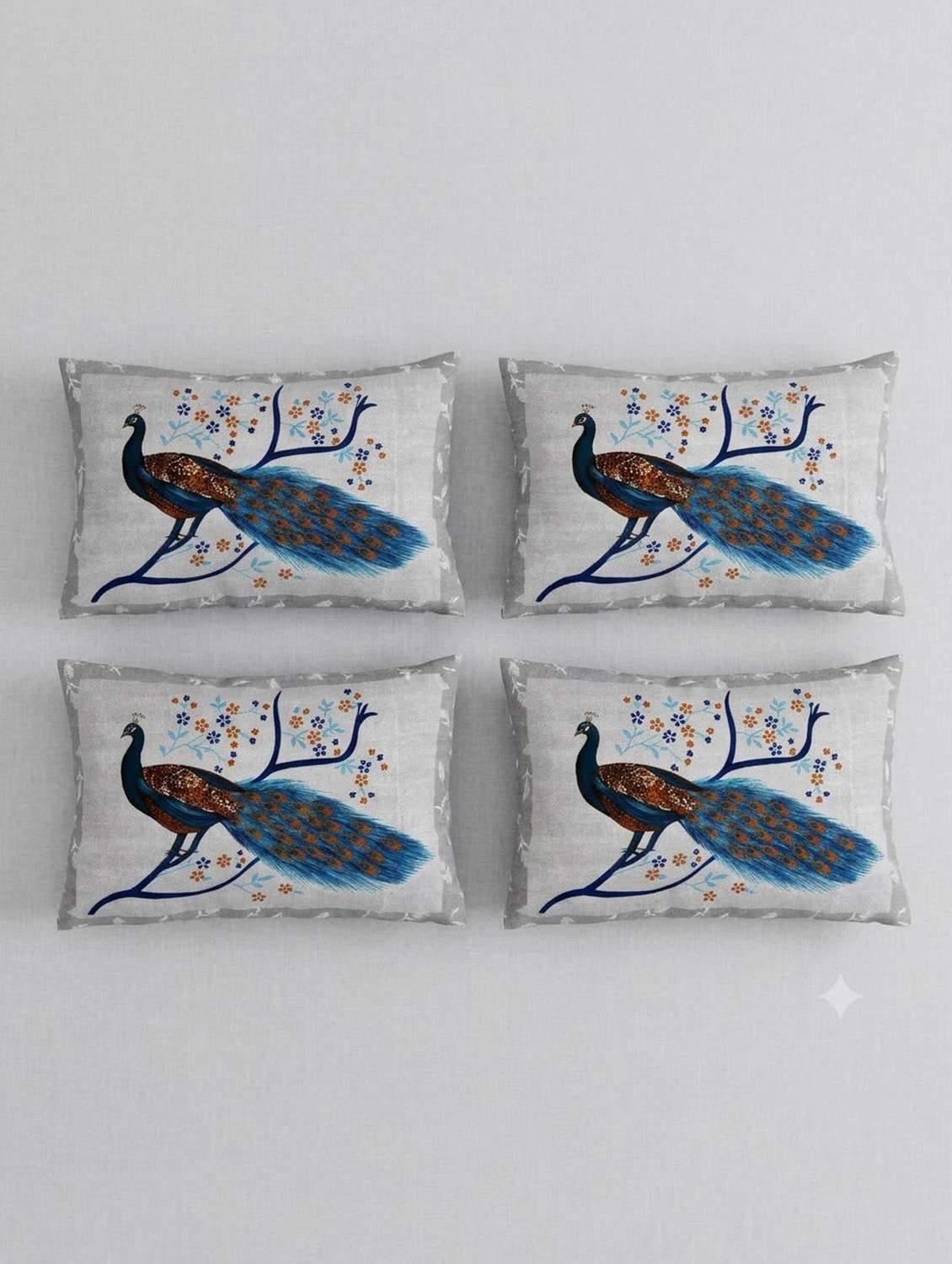 cotton printed double bedsheet set with 2 pillow covers - 22610841 -  Standard Image - 2