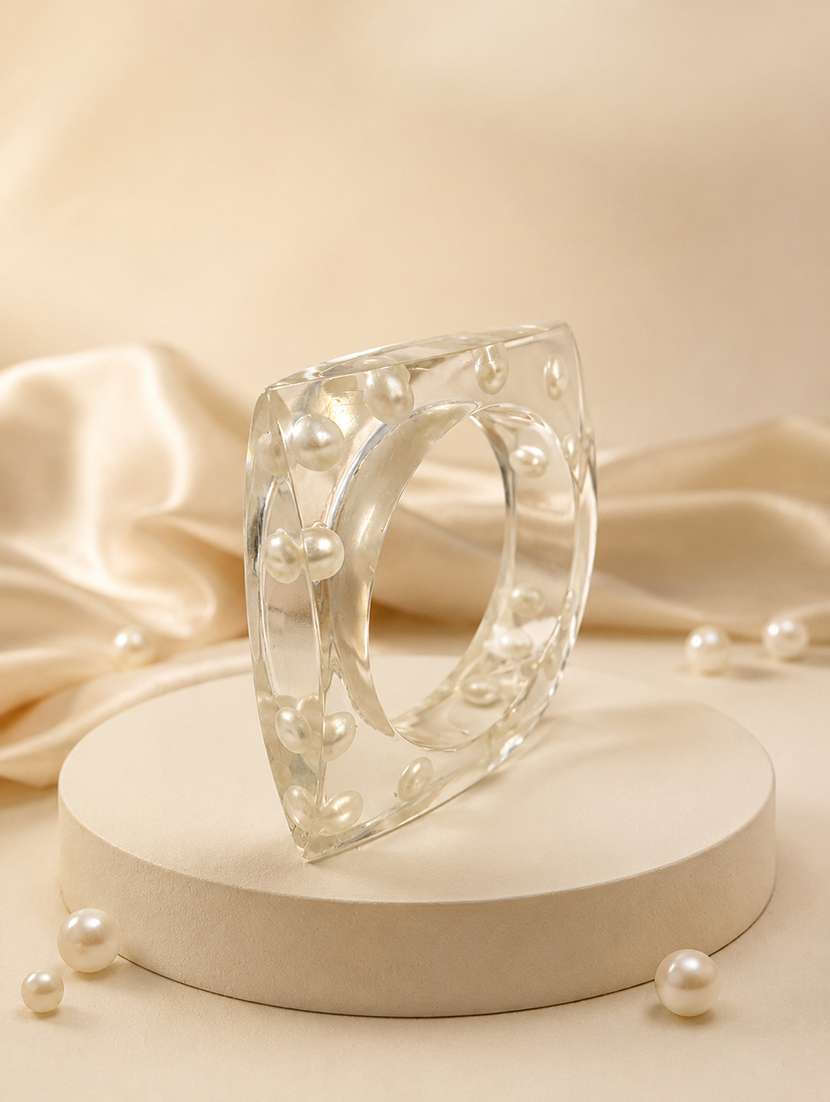 women set of 3 transparent resin bangle set - 22614901 -  Standard Image - 2