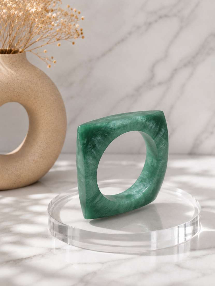 Women Set Of 3 Wood & Resin Bangles - 22614909 -  Standard Image - 2