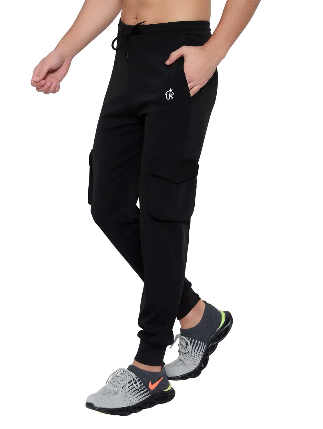 men typographic mid rise regular fit jogger - 22615227 -  Standard Image - 2