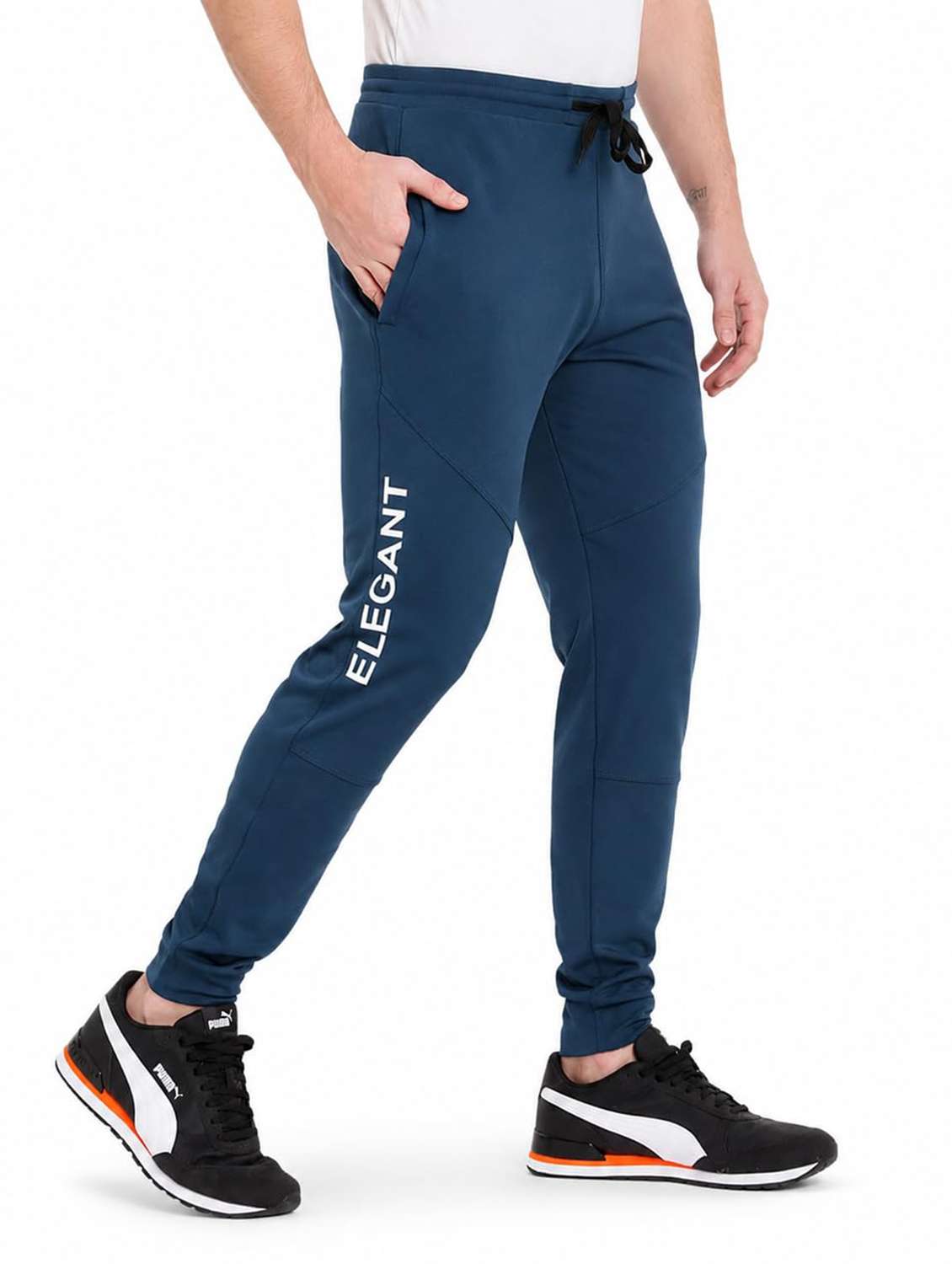 Men Typographic Mid Rise Regular Fit Jogger - 22615241 -  Standard Image - 2