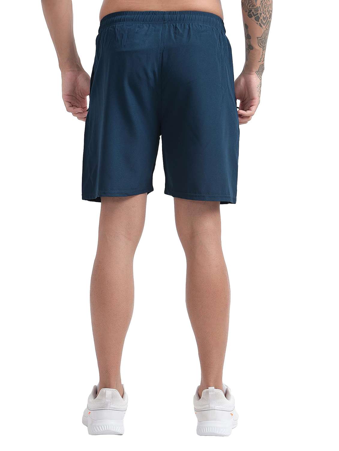 Men Solid Mid Rise Regular Fit Shorts - 22615305 -  Standard Image - 2