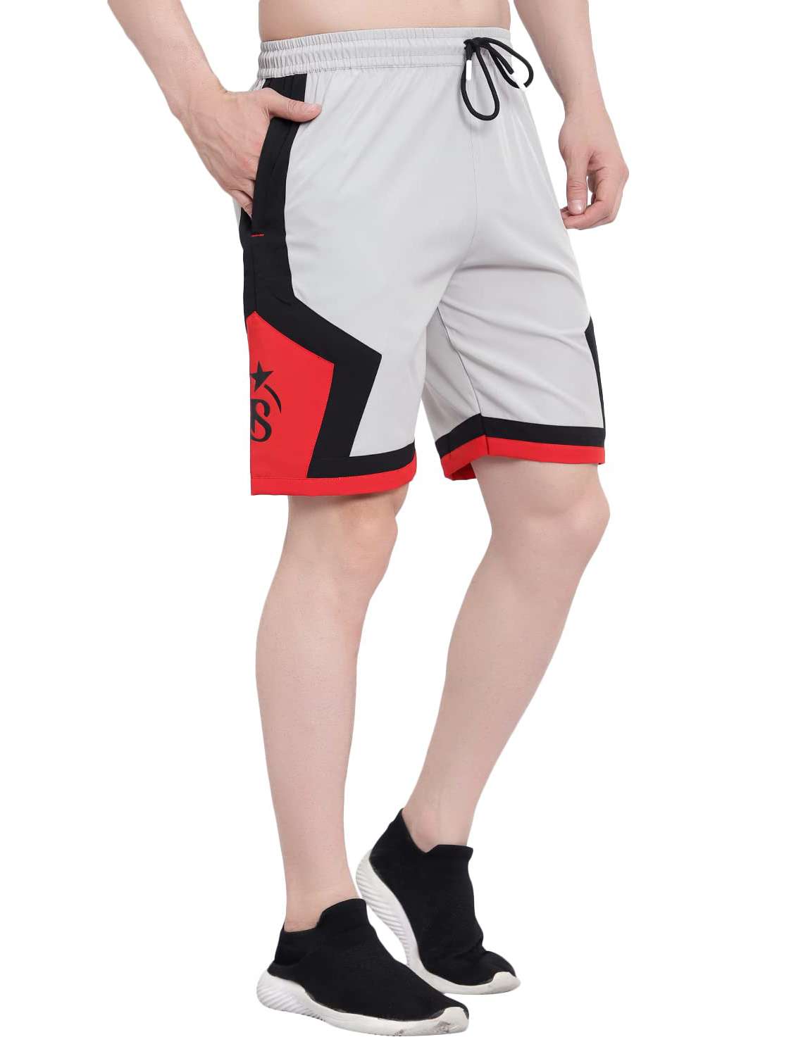 Men Colourblocked Mid Rise Regular Fit Shorts - 22615314 -  Standard Image - 2