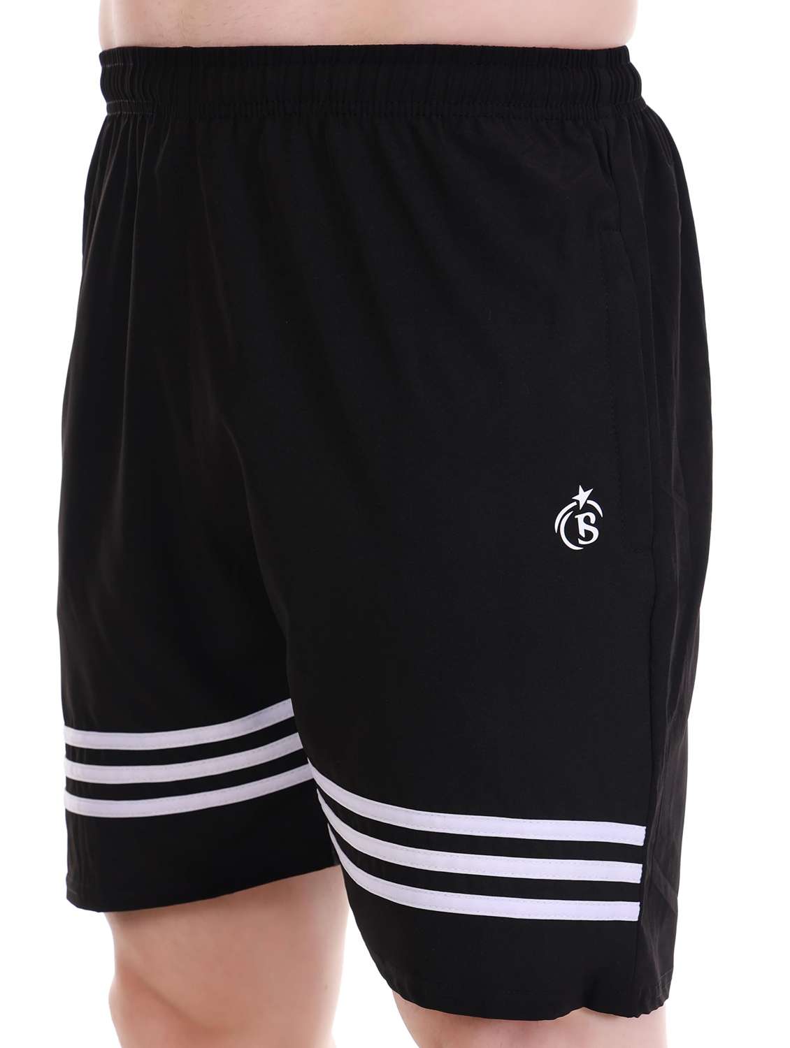 men striped mid rise regular fit shorts - 22615372 -  Standard Image - 2