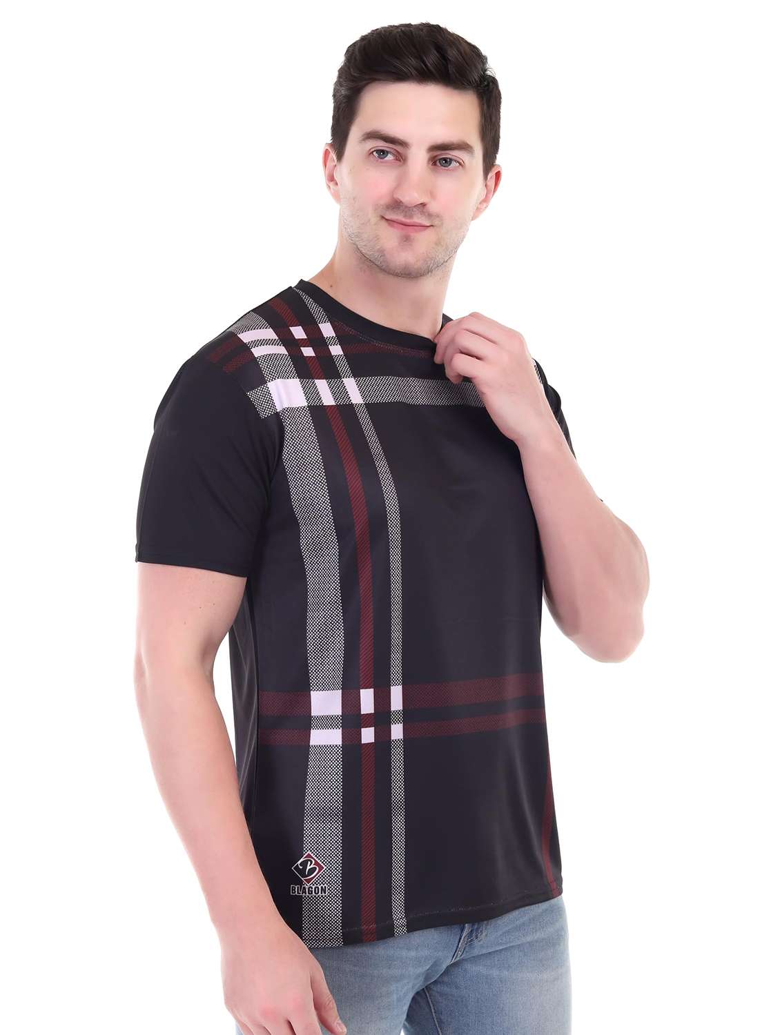 Men Printed Short Sleeves Regular Fit T-shirt - 22615392 -  Standard Image - 2