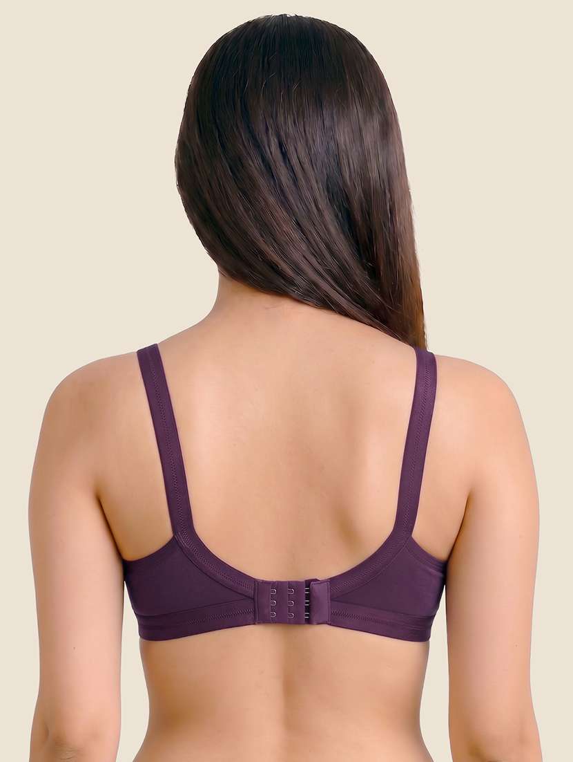 women pack of 3 solid non padded regular bra - 22615422 -  Standard Image - 2