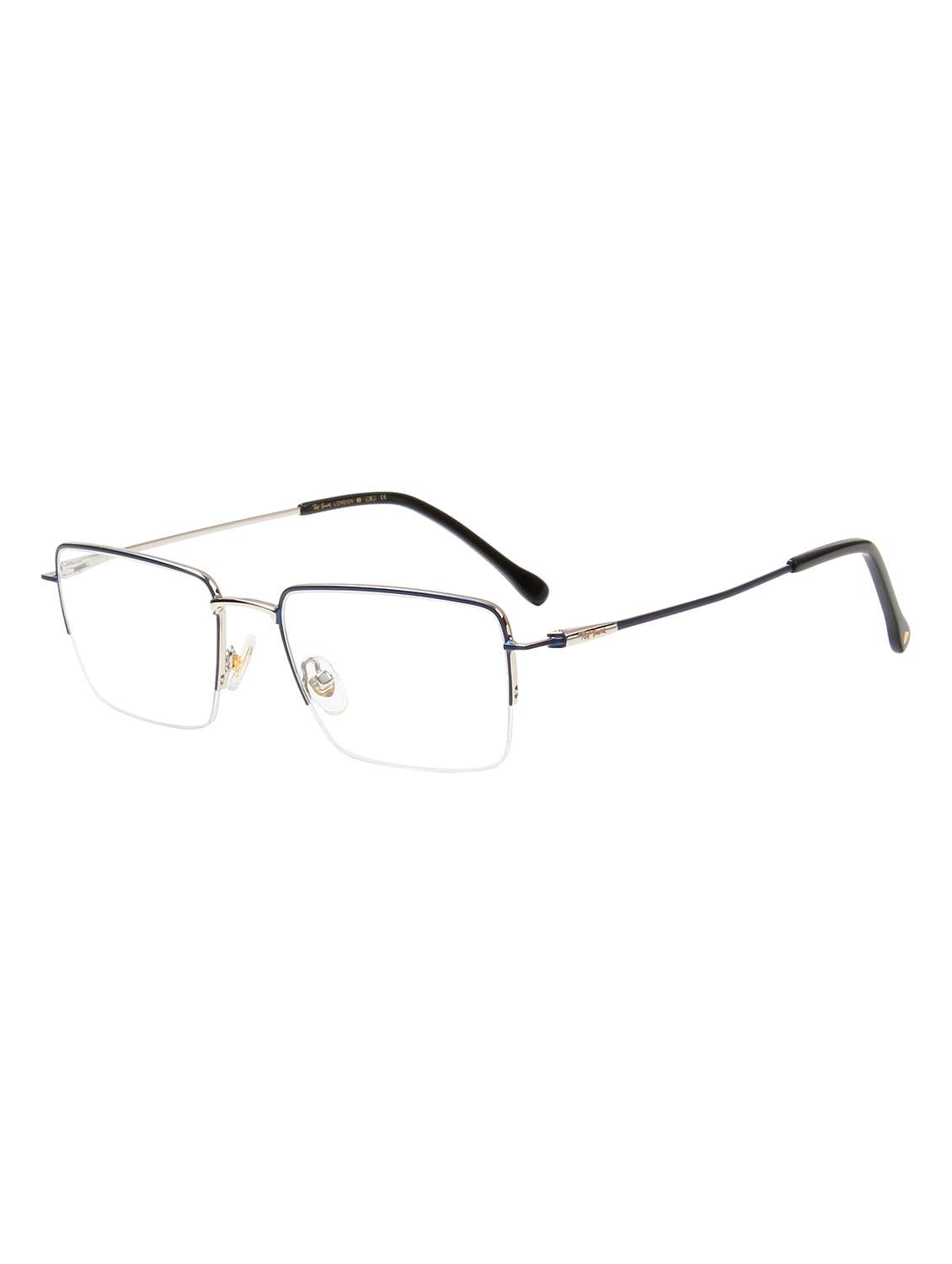ted smith unisex silver half rim rectangle frame - 22615445 -  Standard Image - 2