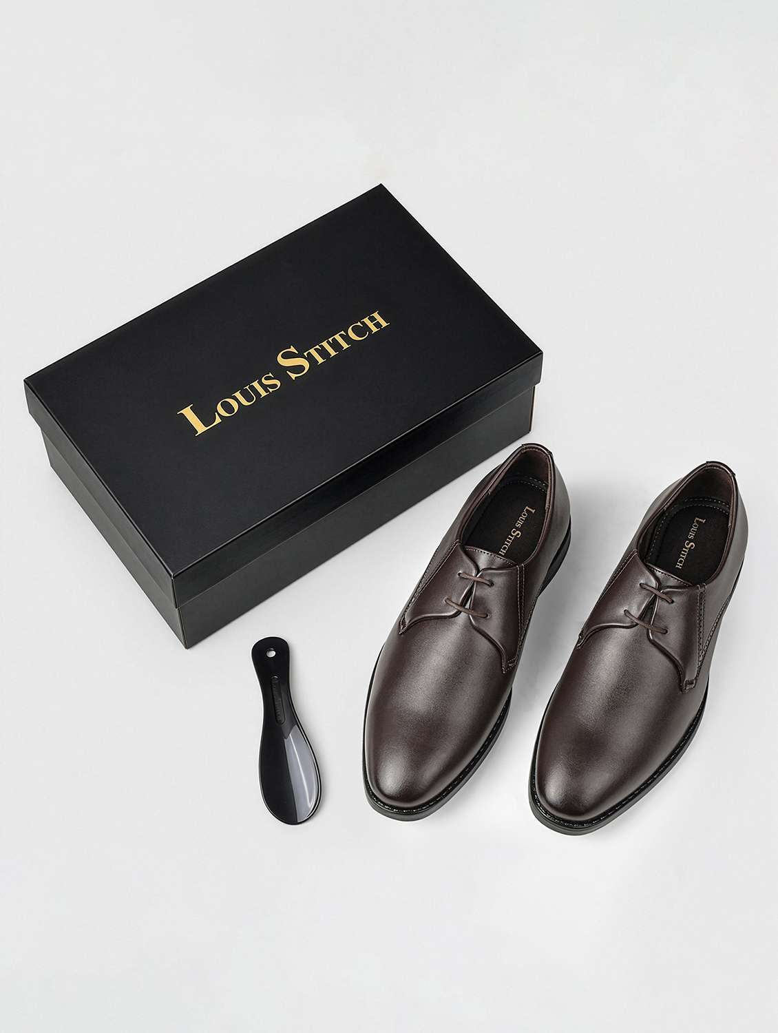 men textured lace up oxford shoes - 22615661 -  Standard Image - 2