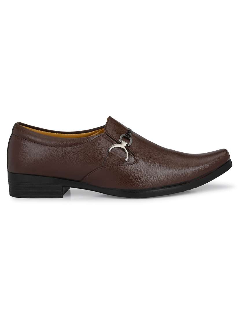 men solid slip on formal shoes - 22616119 -  Standard Image - 2