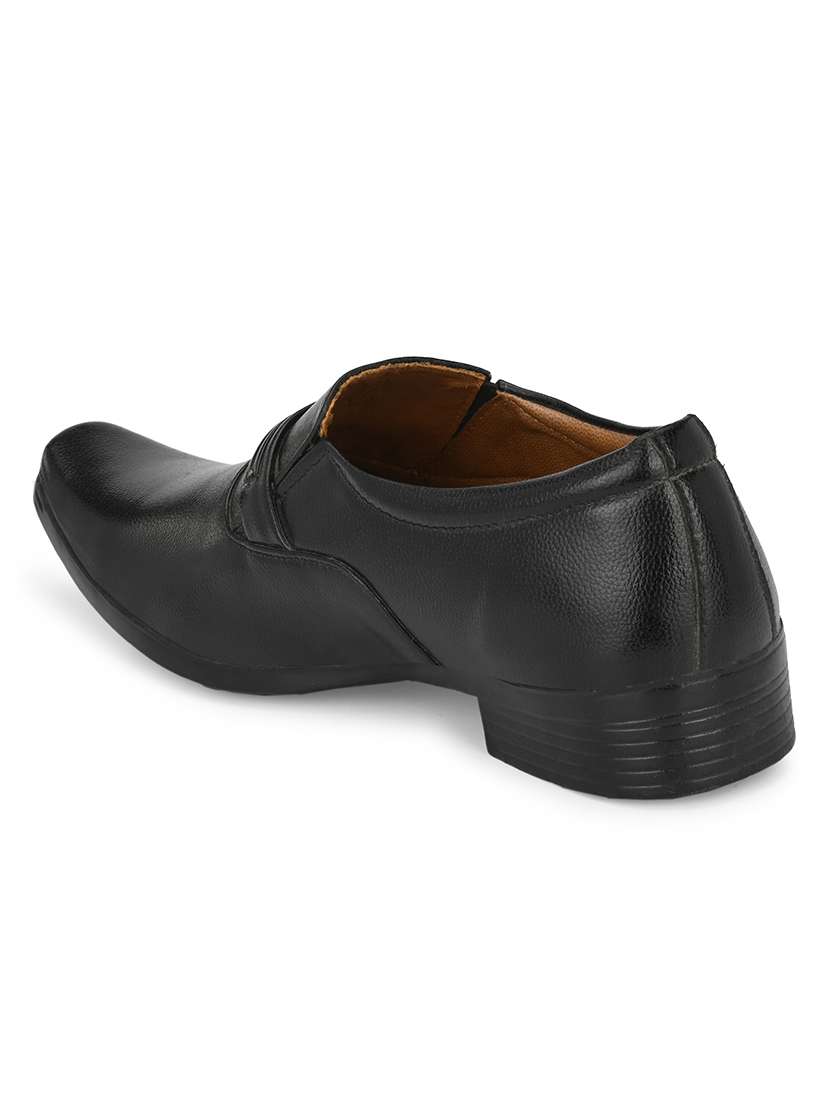 men solid slip on formal shoes - 22616120 -  Standard Image - 2