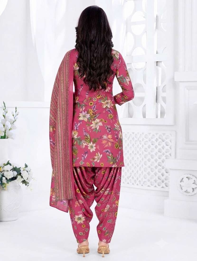 Women Printed Unstitched Suit Set - 22616175 -  Standard Image - 2