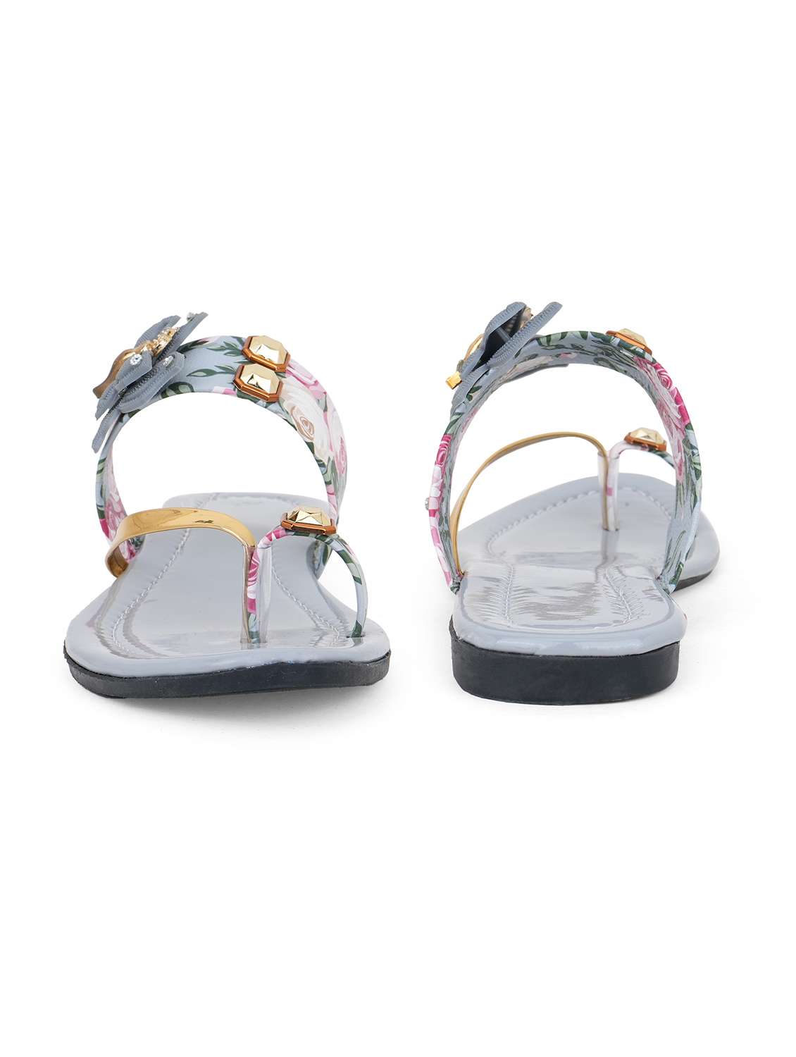 women floral printed one toe flats - 22616200 -  Standard Image - 2